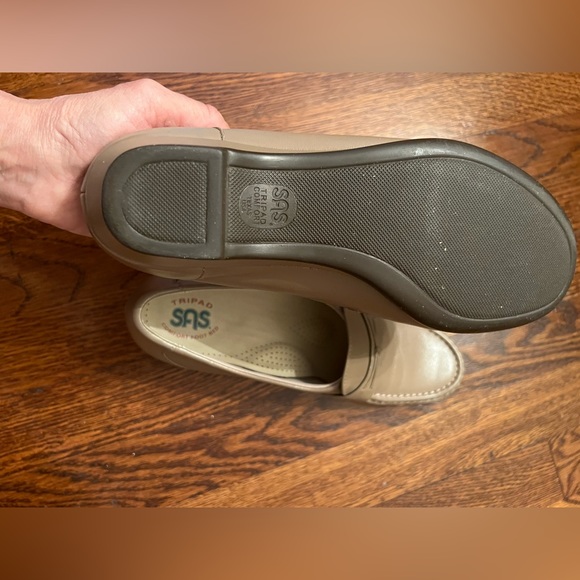 SAS Tripad Comfort Shoes. Taupe Tan Leather Loafers Size 8.5 W - Picture 8 of 8